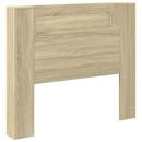Kopfteil-Schrank mit LED mit Regal Sonoma 120 x 16,5 x 103,5 cm