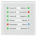 ARDEBO.de MDT SCN-GLED1W.01 LED Anzeige 12-fach Glas, weiß