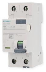 ARDEBO.de Siemens 5SV3314-6 FI-Schutzschalter, 2-polig, Typ A, 40A, 30mA, 230 V