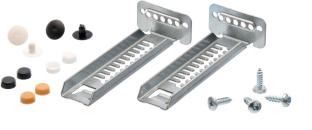 ARDEBO.de Bosch Siemens 00612653 Befestigungssatz, Set aus 2 Bügel + Schrauben für Sockelbefestigung