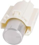 ARDEBO.de Bosch Siemens 00616572 Drehgriff, edelstahlfarig, komplett mit Aufnahme