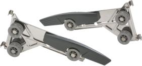 ARDEBO.de Bosch Siemens 00648570 Versteller, Set mit Rackmatik-Verstellplatte rechts + links und, Montageanleitung, mit Rollen