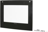 ARDEBO.de Bosch Siemens 00688350 Frontglasscheibe, Schwarz