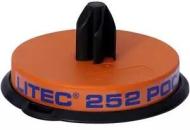 ARDEBO.de Litec Kabelabroller,Traglast: 190 Kg, optimierter Halt durch Litec-Lock, schwarz orange (L252-SWOR)