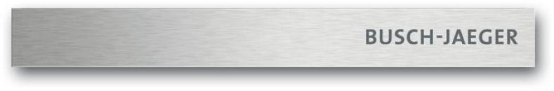 ARDEBO.de Busch Jaeger 6349-860-101 Standardabschlussleiste unten mit Busch-Jaeger Schriftzug Busch- priOn®, KNX System, Edelstahl (2CKA006310A0148)