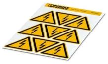 ARDEBO.de Phoenix Contact PML-W101 (50X50) Warnschild Bogen, gelb, beschriftet (0830434)