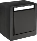 ARDEBO.de OPUS RESIST 3-fach Universalschalter, Aus/Wechsel/Taster, Aufutz, schwarz (755.661.01)