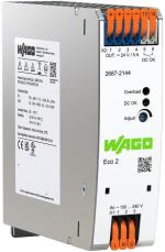 ARDEBO.de Wago 2687-2144 Stromversorgung, Eco 2, 1-phasig, Ausgangsspannung DC 24 V, Ausgangsstrom 5 A, DC-OK-Kontakt