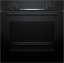 ARDEBO.de Bosch HBA510BA3 Serie 2 EEK: A Einbaubackofen, 71 L, 60 cm breit, 3D-Heißluft, Drehwähler, schwarz