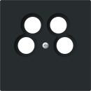 ARDEBO.de Busch-Jaeger 1743/10-04-45M Zentralscheibe TV/Radio/2x SAT, Busch-art linear®, 4-fach, schwarz matt (2CKA001724A4443)