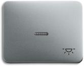 ARDEBO.de Busch-Jaeger 1789 LI-266 Wippe mit Aufdruck und kleiner transparenter Kalotte, Busch alpha, titan (2CKA001751A2839)