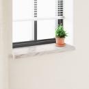 ARDEBO.de - Fensterbank Marmor Text -enure 100 x 30 x 4,5 cm PVC