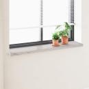ARDEBO.de - Fensterbank Marmor Text -enure 120 x 35 x 4,5 cm PVC