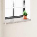 ARDEBO.de - Fensterbank Marmor Text -enure 80 x 40 x 4,5 cm PVC