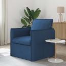 ARDEBO.de - Sofa 60cm Blau Metall