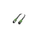 ARDEBO.de Phoenix Contact SAC-4P-M12MS/ 1,5-PUR/M12FS Sensor-/Aktor-Kabel, 1,5m (1668373)