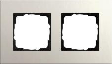 ARDEBO.de Abdeckrahmen 2-fach, System 55 Esprit, hellgrau, GIRA 0212220