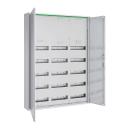 ARDEBO.de ABN Feldverteiler, AP, Tiefe 160mm, mit Volltür, 3x5-reihig (ABNRM307K02)