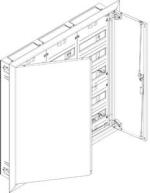 ARDEBO.de ABN UK35 Flachverteiler Unterputz/Hohlwand, 3x5-reihig, IP30, HxBxT: 820x820x110 mm, weiß