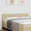 ARDEBO.de - LED Kopfteil mit LED-Lichtleisten Grau-Grün 180 cm Polyester