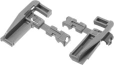 ARDEBO.de Bosch Siemens 10016194 Türscharnier, Set aus 2 Scharnieren für Servicedeckel mit Stopper