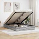 ARDEBO.de - Ottoman Bettgestell Graues Sonoma 193 x 120 x 25 cm Spanplatte