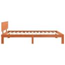 ARDEBO.de - Bettrahmen Wachsbraun 90 x 190 cm Massives Kiefernholz
