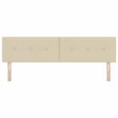 LED Kopfteil mit LED-Lichtleisten Creme 180 cm Polyester