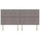 ARDEBO.de - LED Kopfteil mit LED-Lichtleisten Taupe 200 cm Polyester