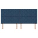 ARDEBO.de - Kopfteil Blau 200 cm Stoff