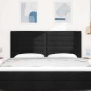 Kopfteil mit Kopfteil Schwarz 180 cm Kunstleder