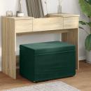 ARDEBO.de - Hocker Dunkelgrün 61 x 41 x 40 cm Samt und Engineering Holz