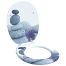 ARDEBO.de - Toilettensitz Grau 44 x 38 cm MDF-Platte