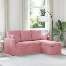 ARDEBO.de - Sofa Rosa Gesamtabmessungen: 178 x 134 x 80 cm (B x T x H) Samt