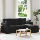 ARDEBO.de - Sofa Schwarz Gesamtabmessungen: 198 x 134 x 80 cm (B x T x H)