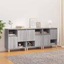 ARDEBO.de - Sideboards 3 Stk. Grau Sonoma 60x35x70 cm Holzwerkstoff