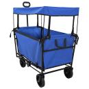 ARDEBO.de - Klapp-Handwagen Schwarz 105 x 56,5 x 116 cm Oxford-Stoff