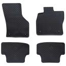 ARDEBO.de - Autofußmatte 4 pcs Schwarz geeignet für Audi A3 2012-2020 Gummi