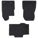 ARDEBO.de - Autofußmatte 3 pcs Schwarz TPE