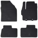 ARDEBO.de - Autofußmatte 4 pcs Schwarz geeignet für Toyota AYGO X TPE