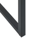 ARDEBO.de - 3-tlg. Gartenbar-Set Schwarz Pulverbeschichteter Stahl