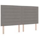 ARDEBO.de - Boxspringbett mit Matratze mit LED Taupe 180 x 200 cm Stoff
