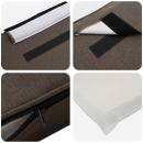 ARDEBO.de - Gepolstertes Kopfteil mit Kopfteil Braun und Taupe 150 cm