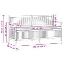 ARDEBO.de - Sitzbank mit Stauraum mit Kissen mit Speicher mit Tür