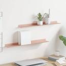 ARDEBO.de - Wandregal mit Regal Wandmontiert 2 pcs Rosa 60 x 9 x 2,5 cm
