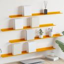 ARDEBO.de - Wandregal mit Regal 4 pcs Senfgelb 100 x 9 x 2,5 cm