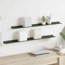 ARDEBO.de - Wandregal mit Regal 2 pcs Olive Grün 100 x 9 x 2,5 cm