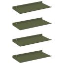 ARDEBO.de - Wandregal mit Regal 4 pcs Olive Grün 40 x 18 x 2,5 cm