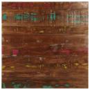 ARDEBO.de - Tischplatte 80x80x2,5 cm Quadratisch Altholz Massiv