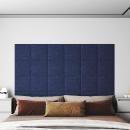 Wandkopfteilen 12 Stk. 30 x 30 cm Blau Stoff